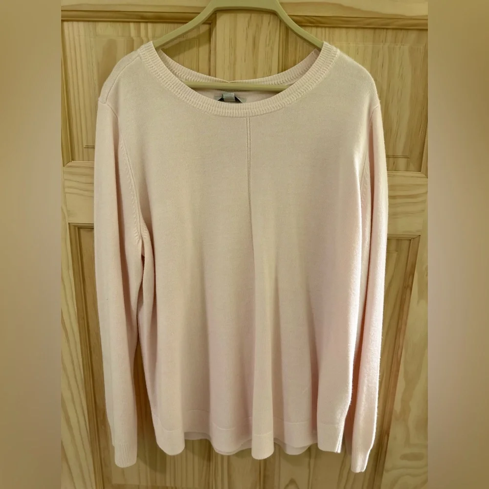 Croft & Barrow Woman’s Cream Knit Sweater Size XL NWT